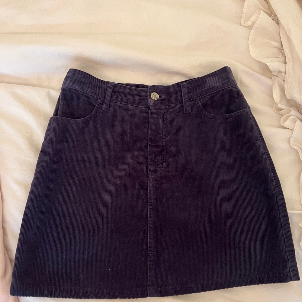 Navy Blue corduroy skirt